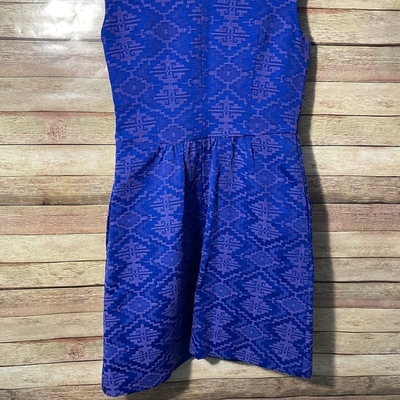 Maeve Anthropologie Averie Dress Womens  Jacquard Embroidered  Sleeveless Size 0 - Picture 9 of 10